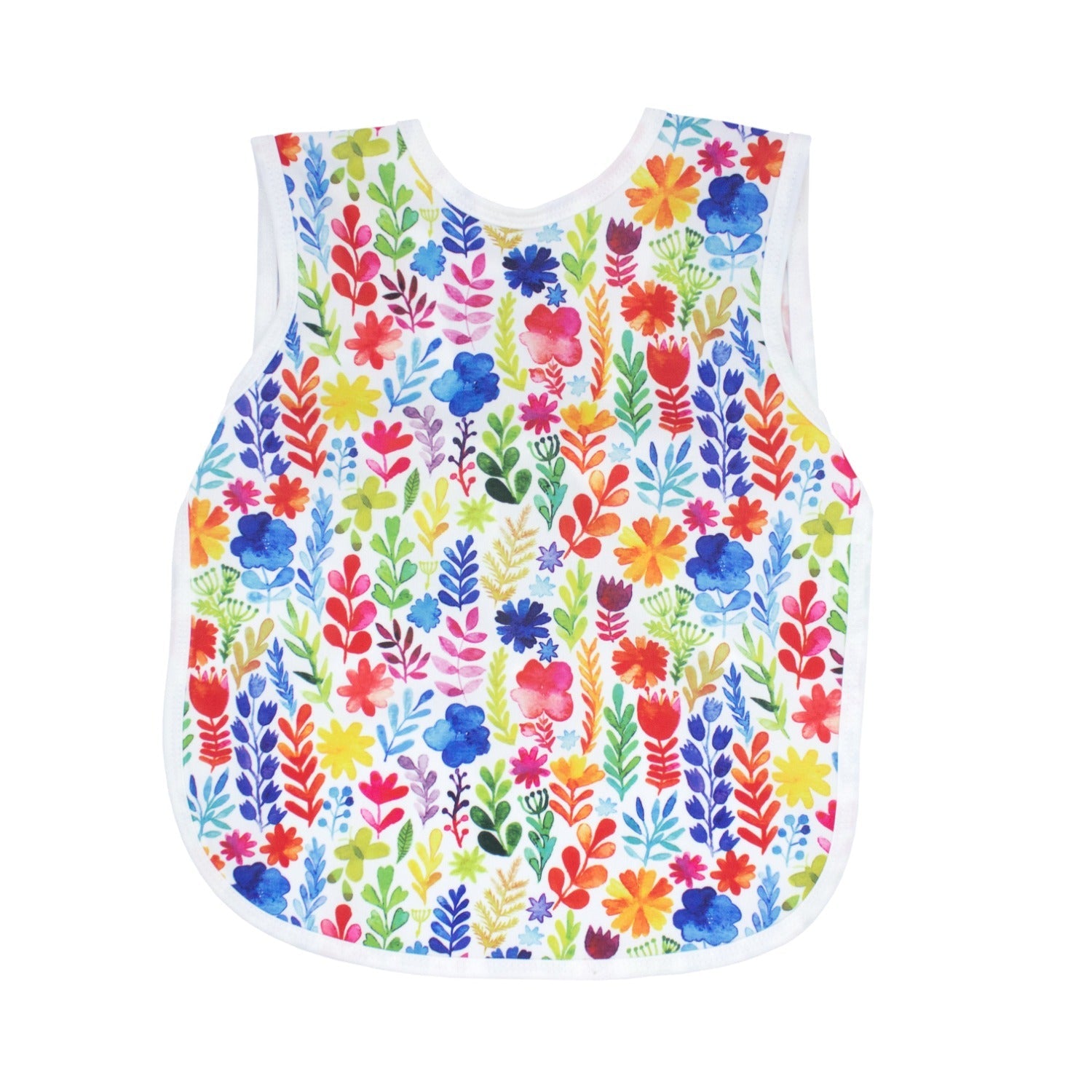 Rainbow Watercolor Floral Bapron BapronBaby Toddler (6m-3T)