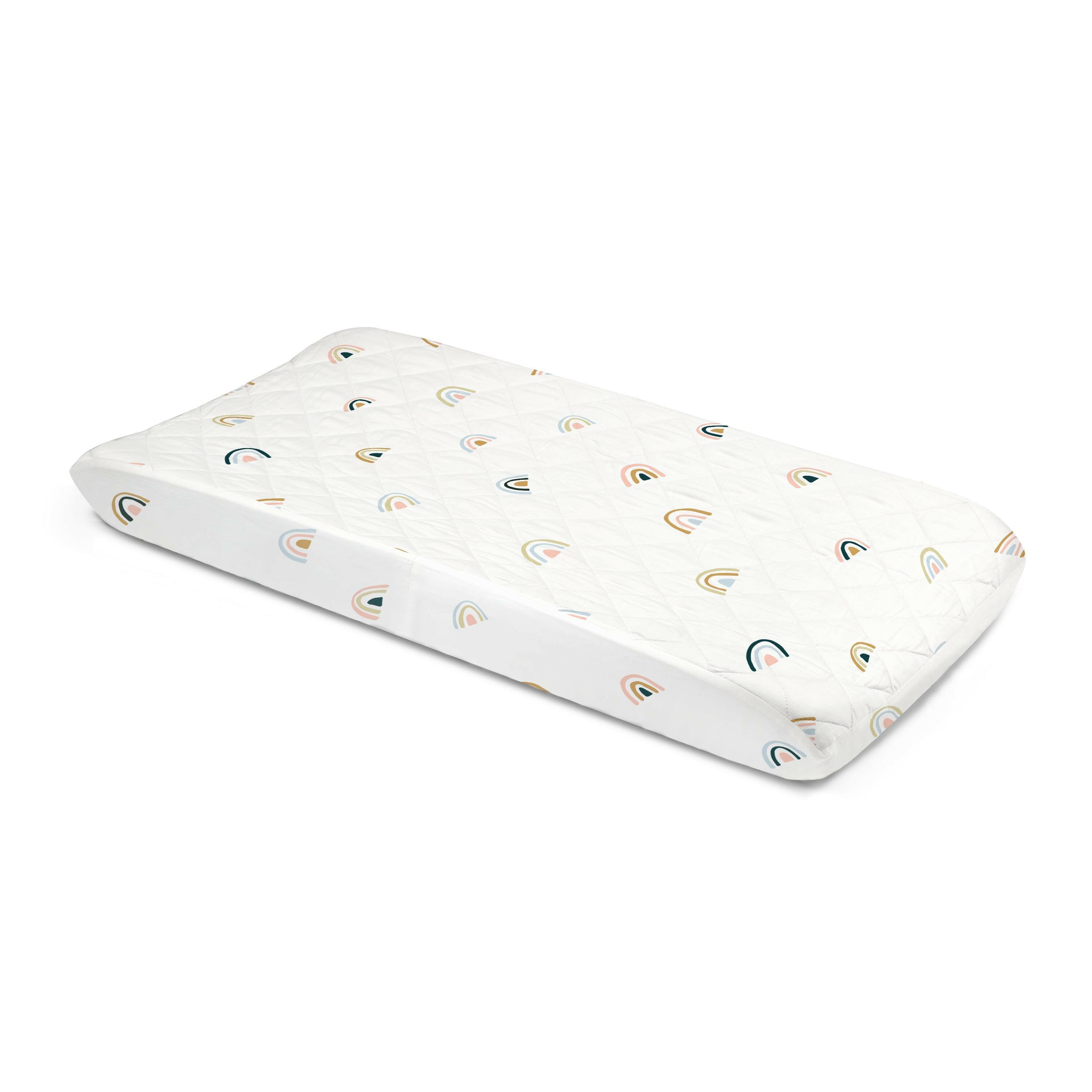 Organic Changing Pad Cover - Rainbow Changing Pad Cover Makemake Organics