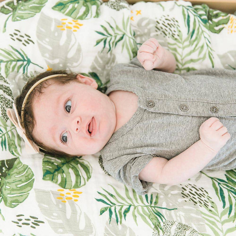 Rainforest Classic Muslin Changing Pad Cover Changing Pad Cover Bebe au Lait