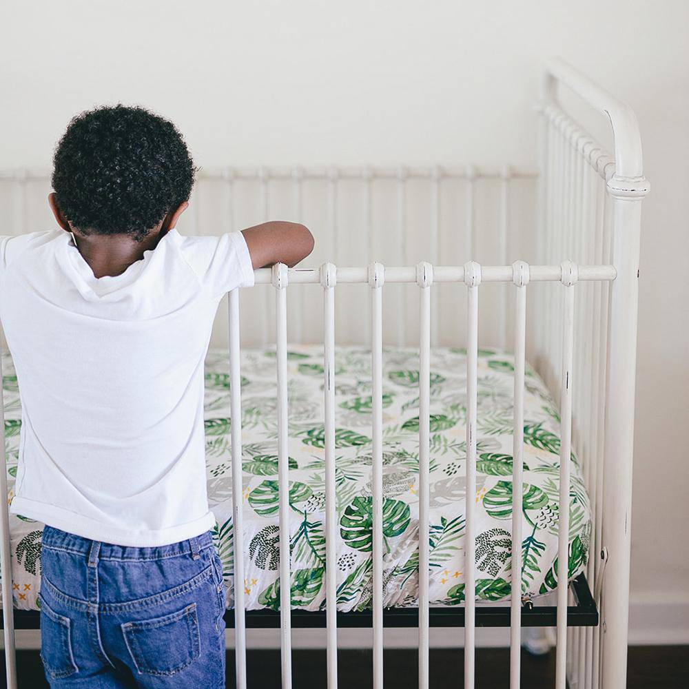 Rainforest Classic Muslin Crib Sheet Crib Sheet Bebe au Lait