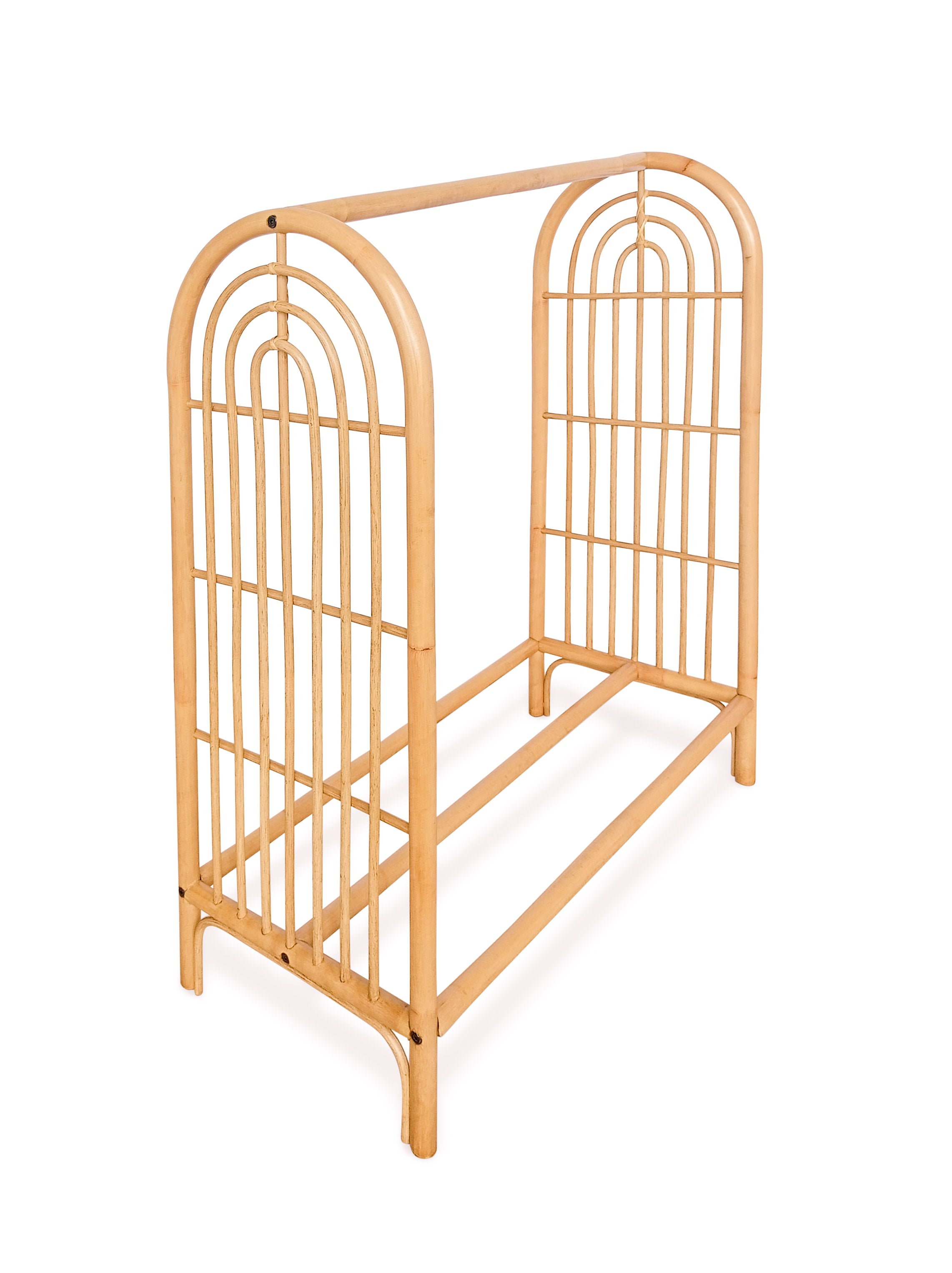 Poppie Rainbow Rattan Clothing Rack