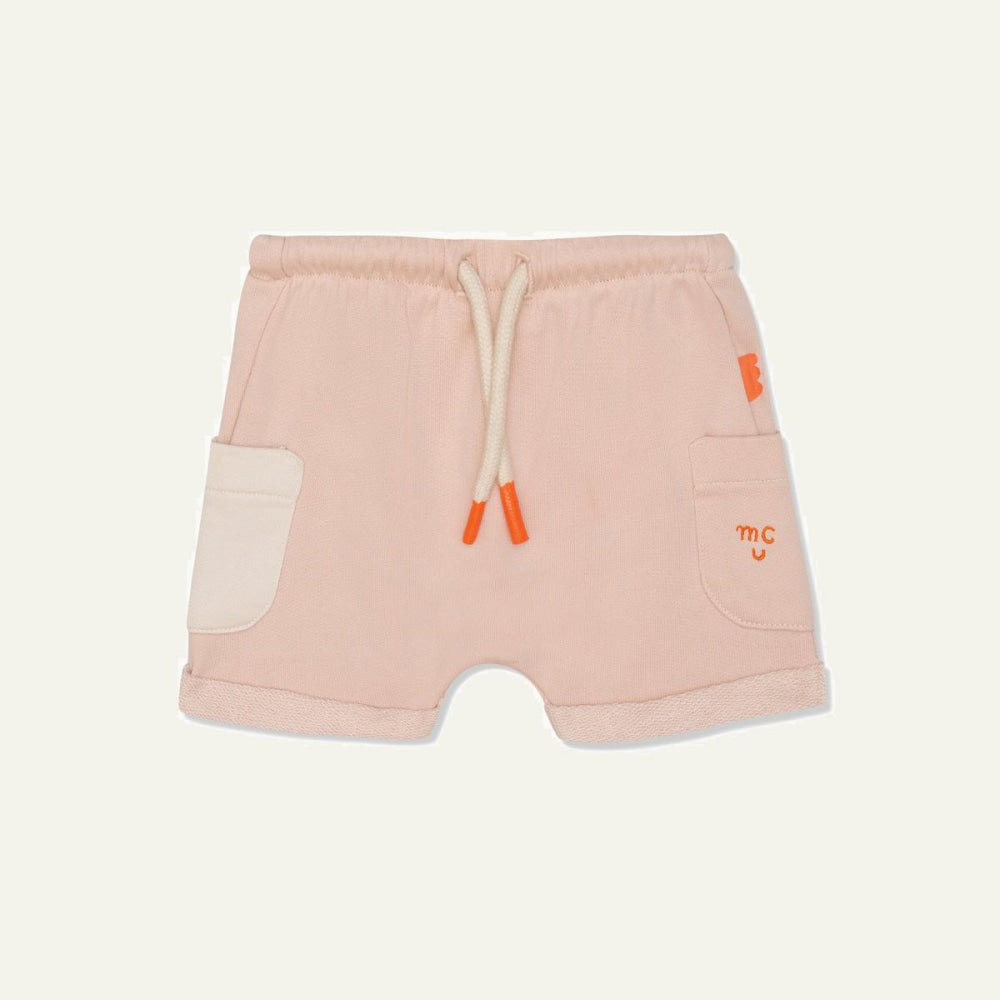 Recycled Cotton Misty Rose Baby Shorts - Misty Rose - FINAL SALE