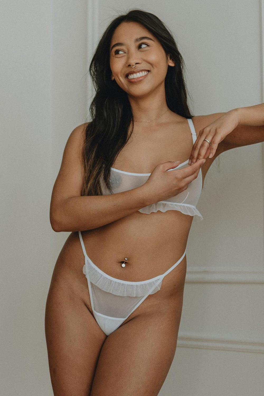 Remi G-String - White - FINAL SALE