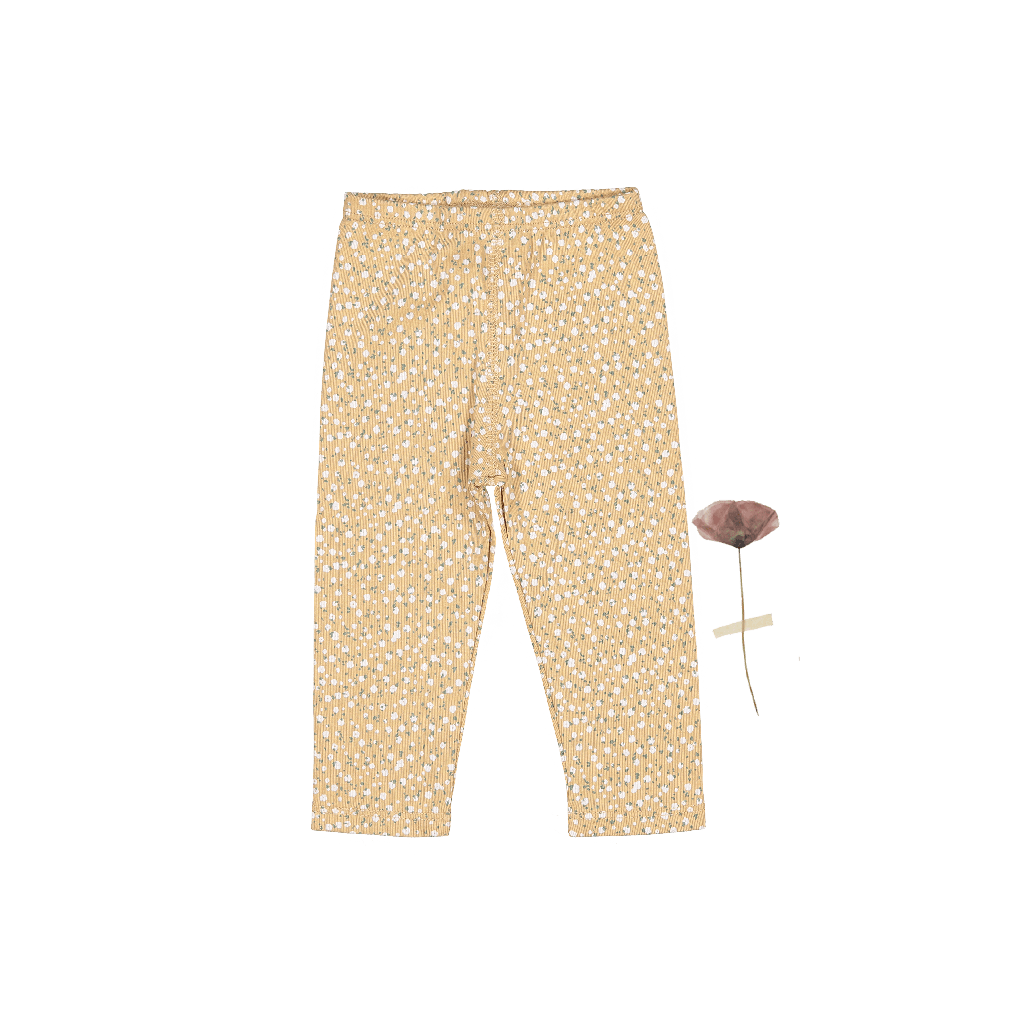 The Printed Legging - Tan Bud Leggings Lovely Littles