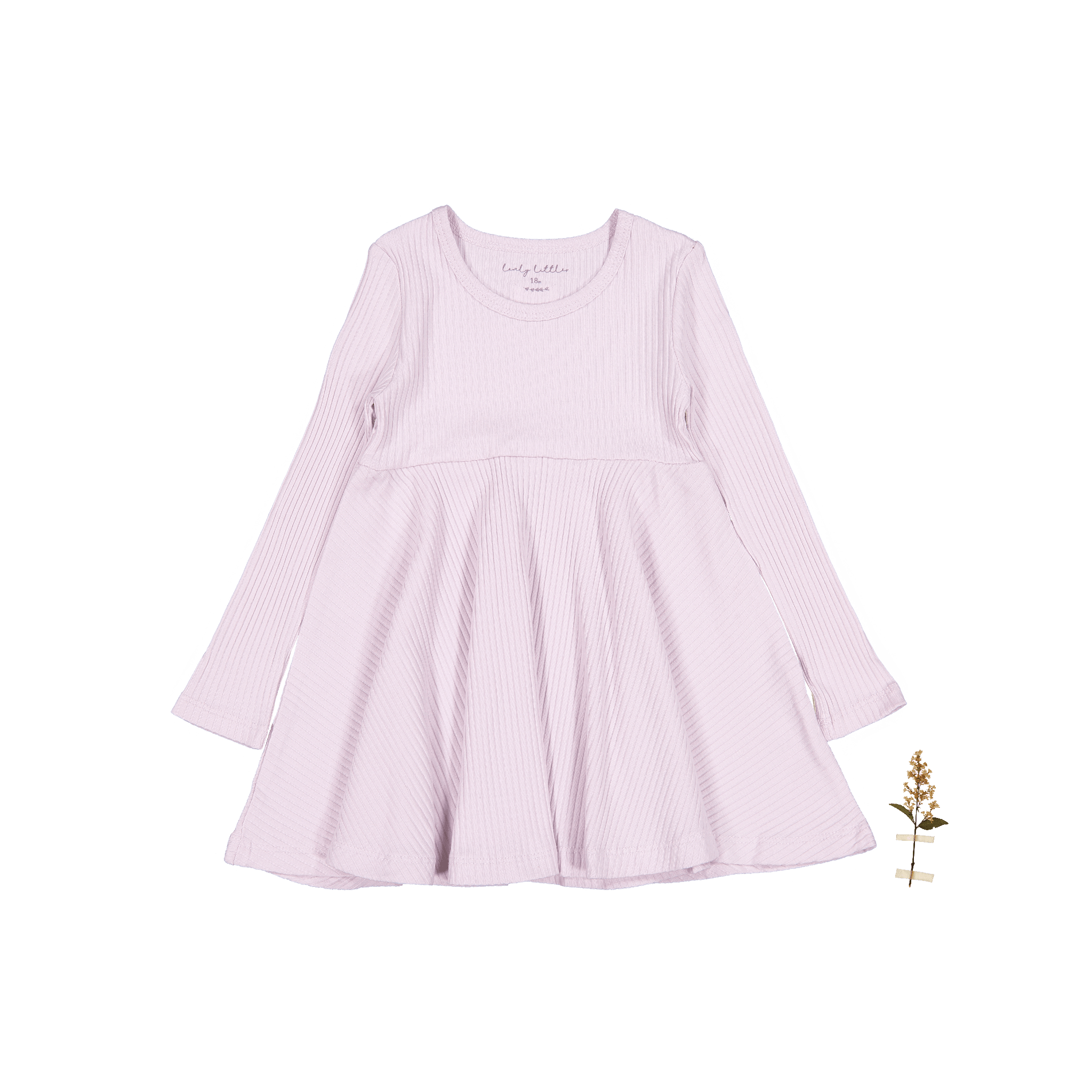 The Long Sleeve Dress - Lilac Long Sleeve Dress Lovely Littles