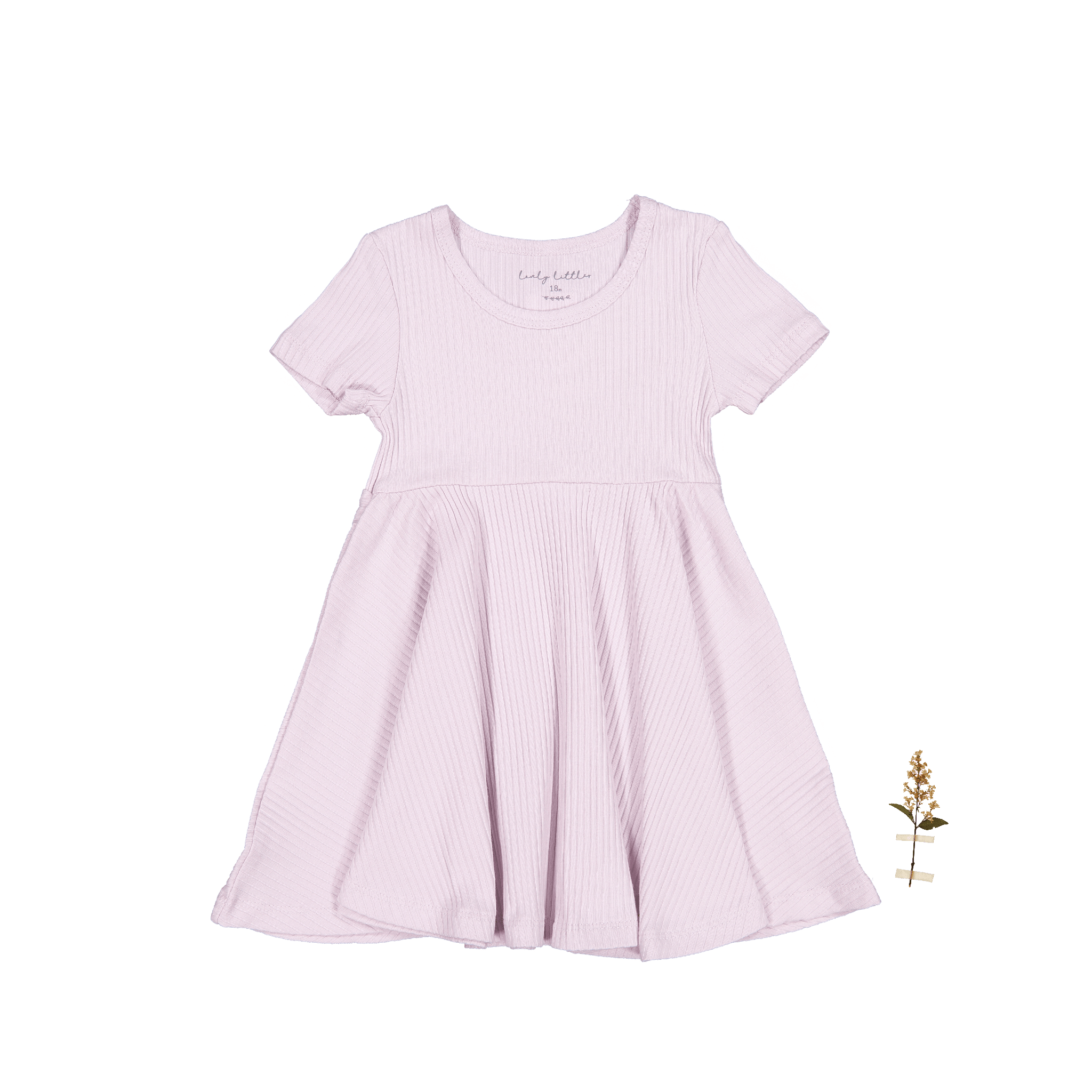 The Short Sleeve Dress - Lilac Short Sleeve Dress Lovely Littles