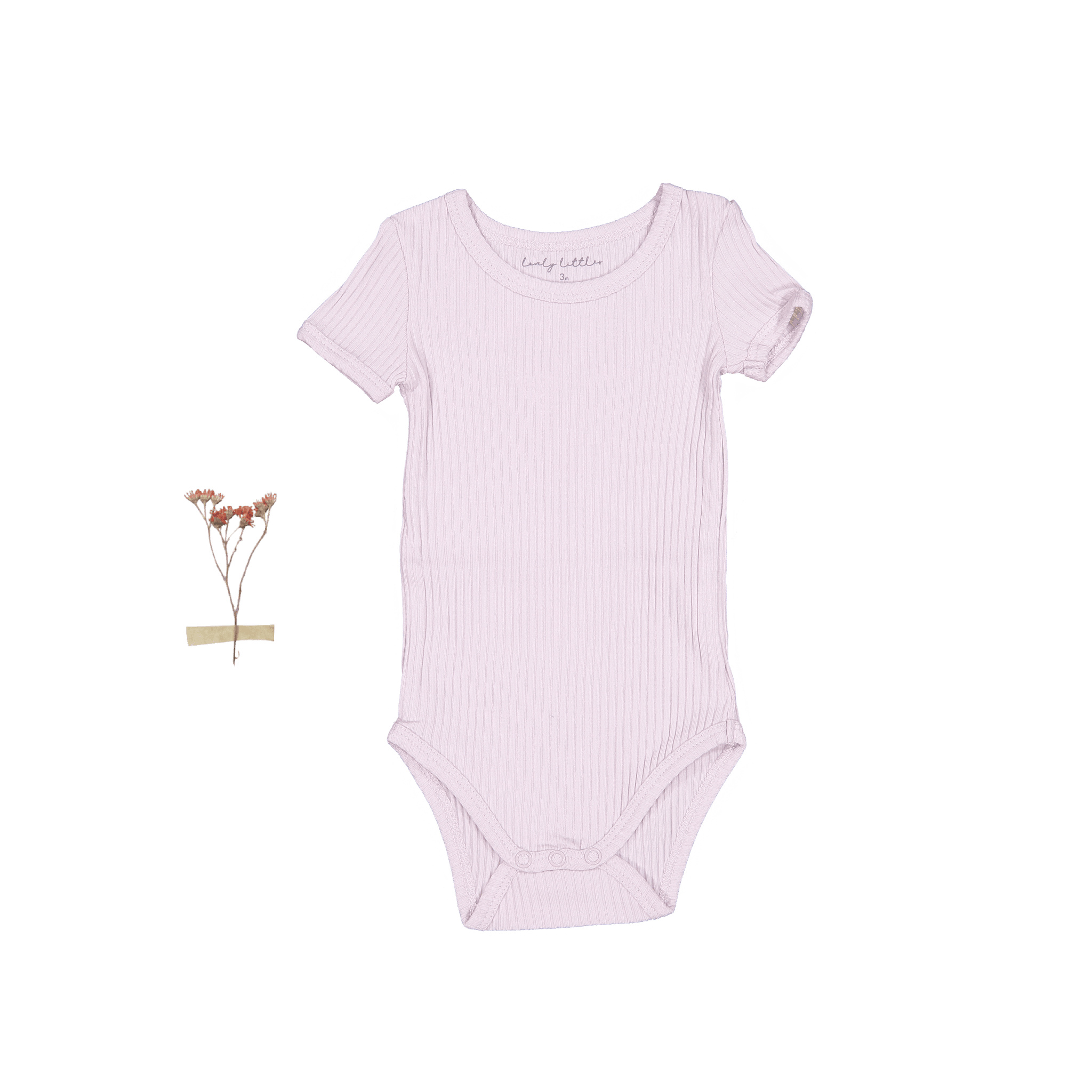 The Short Sleeve Onesie - Lilac Short Sleeve Onesie Lovely Littles