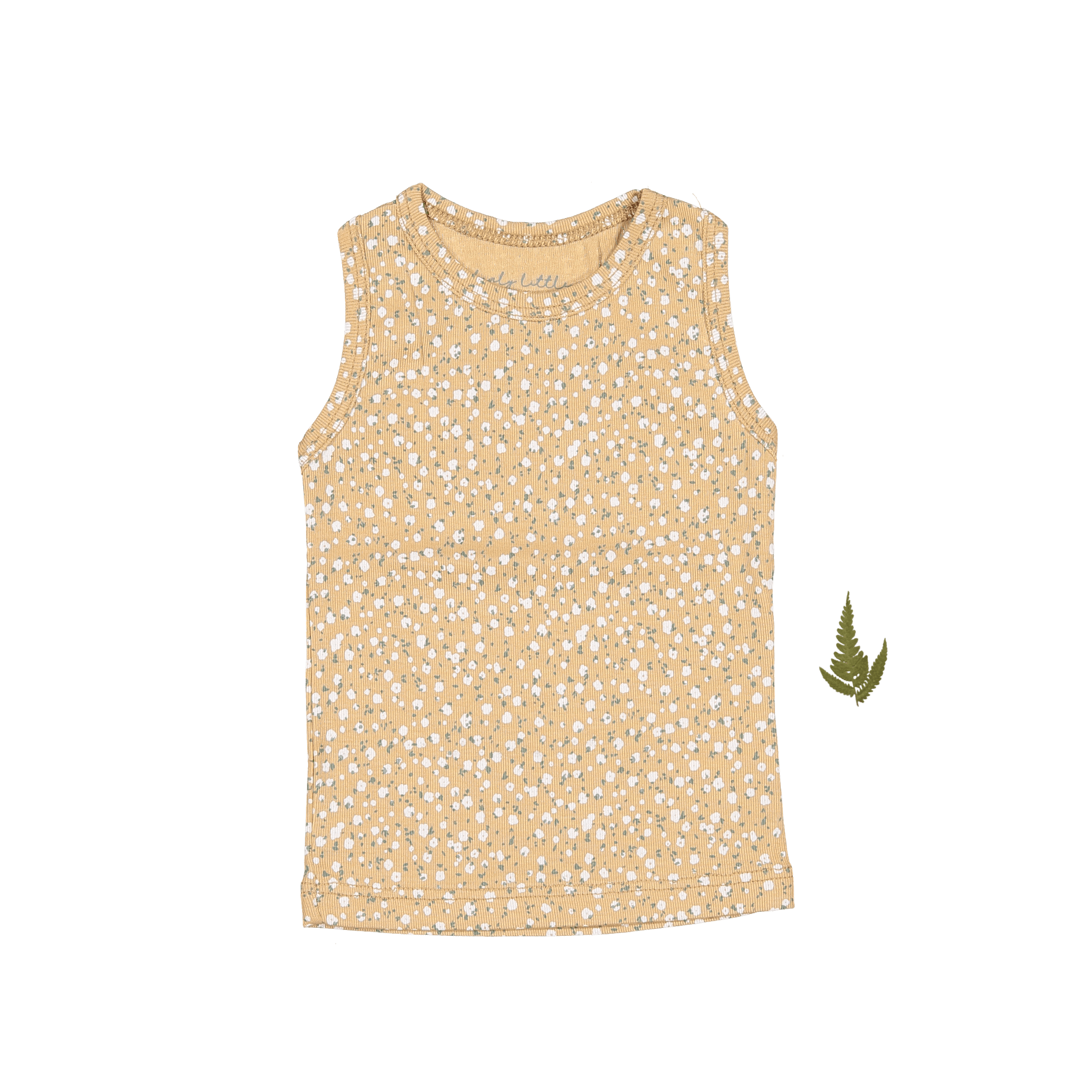 The Printed Tank - Tan Bud Tank Lovely Littles