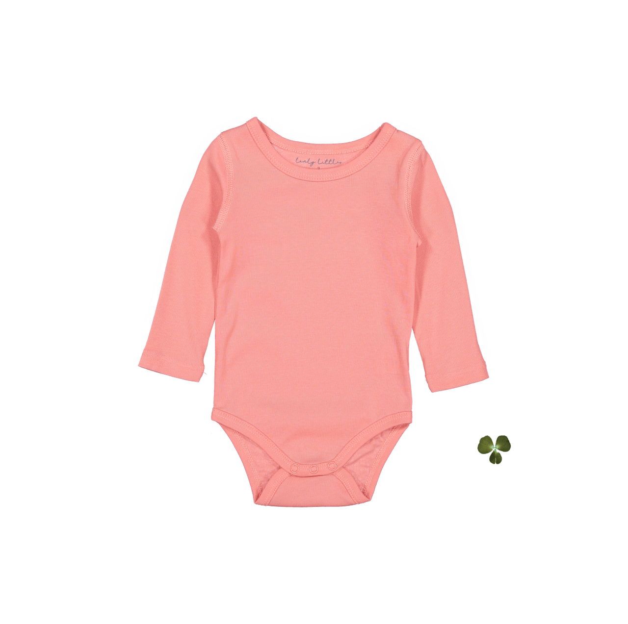 The Long Sleeve Onesie - Coral Long Sleeve Onesie Lovely Littles