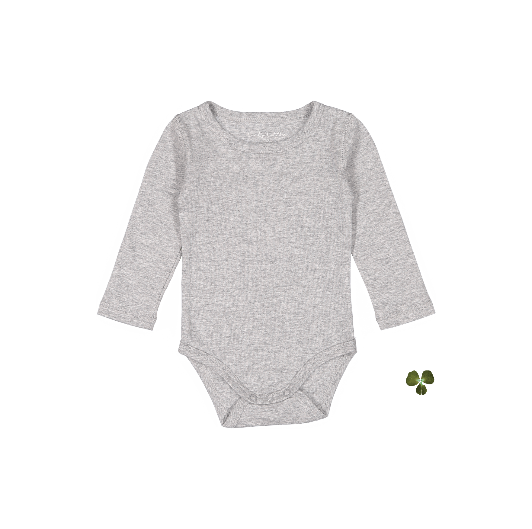 The Long Sleeve Onesie - Heather Long Sleeve Onesie Lovely Littles