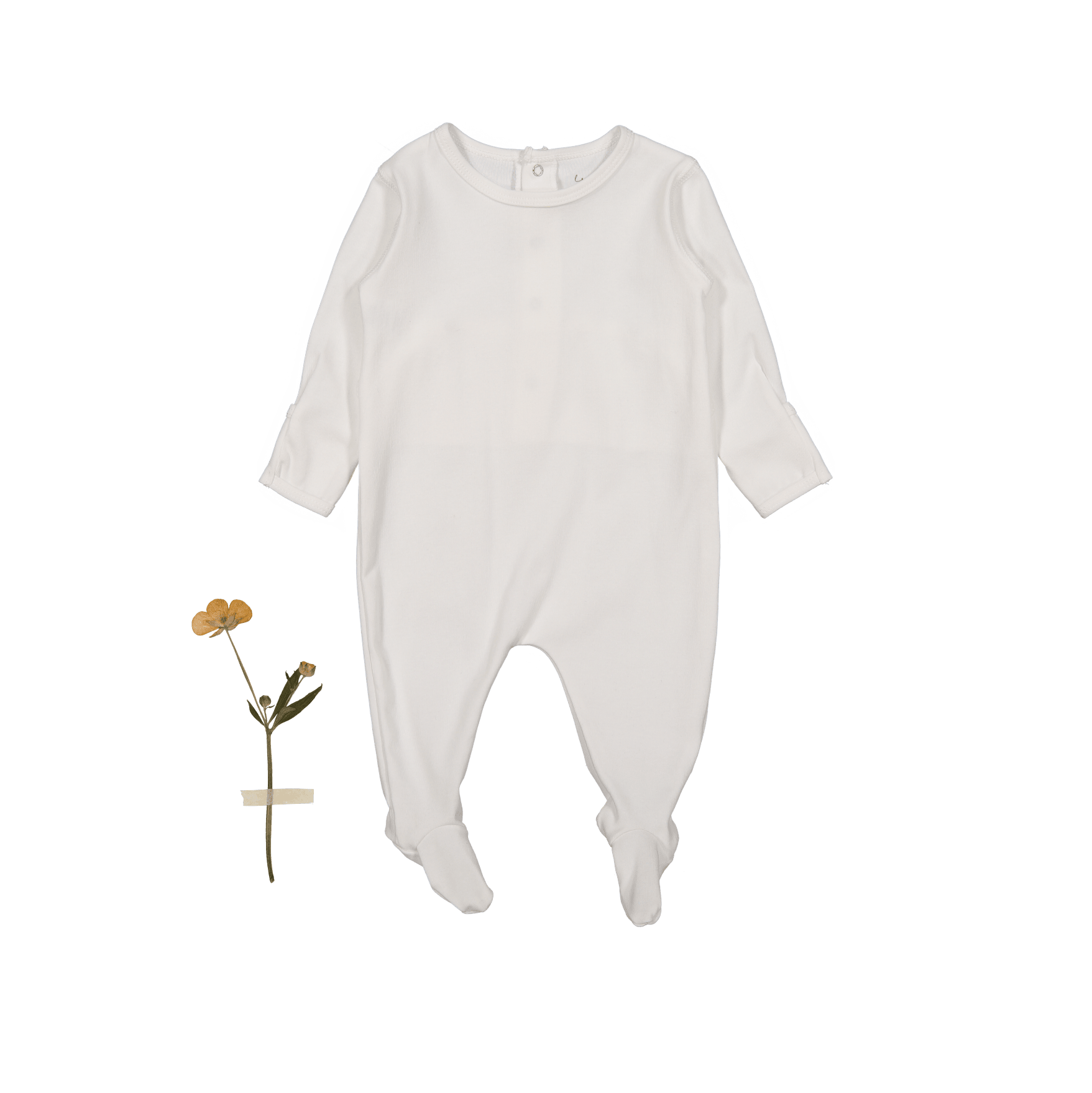The Romper - White Back Snap Romper Lovely Littles