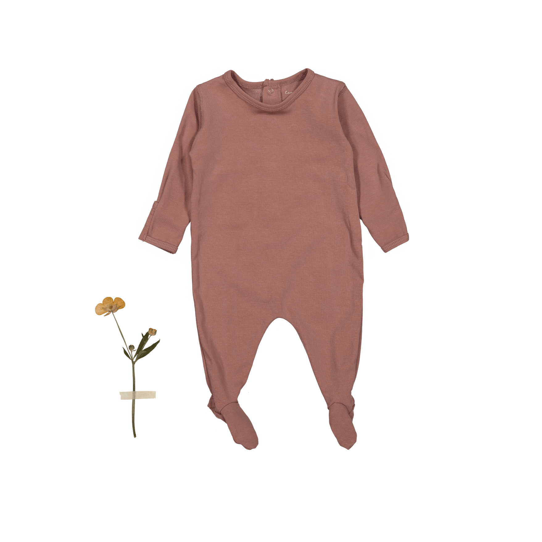 The Romper - Rosewood Back Snap Romper Lovely Littles