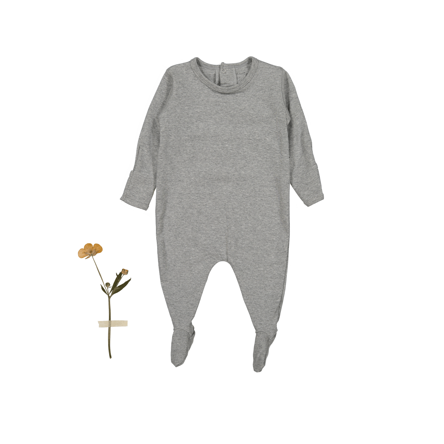 The Romper - Heather Back Snap Romper Lovely Littles
