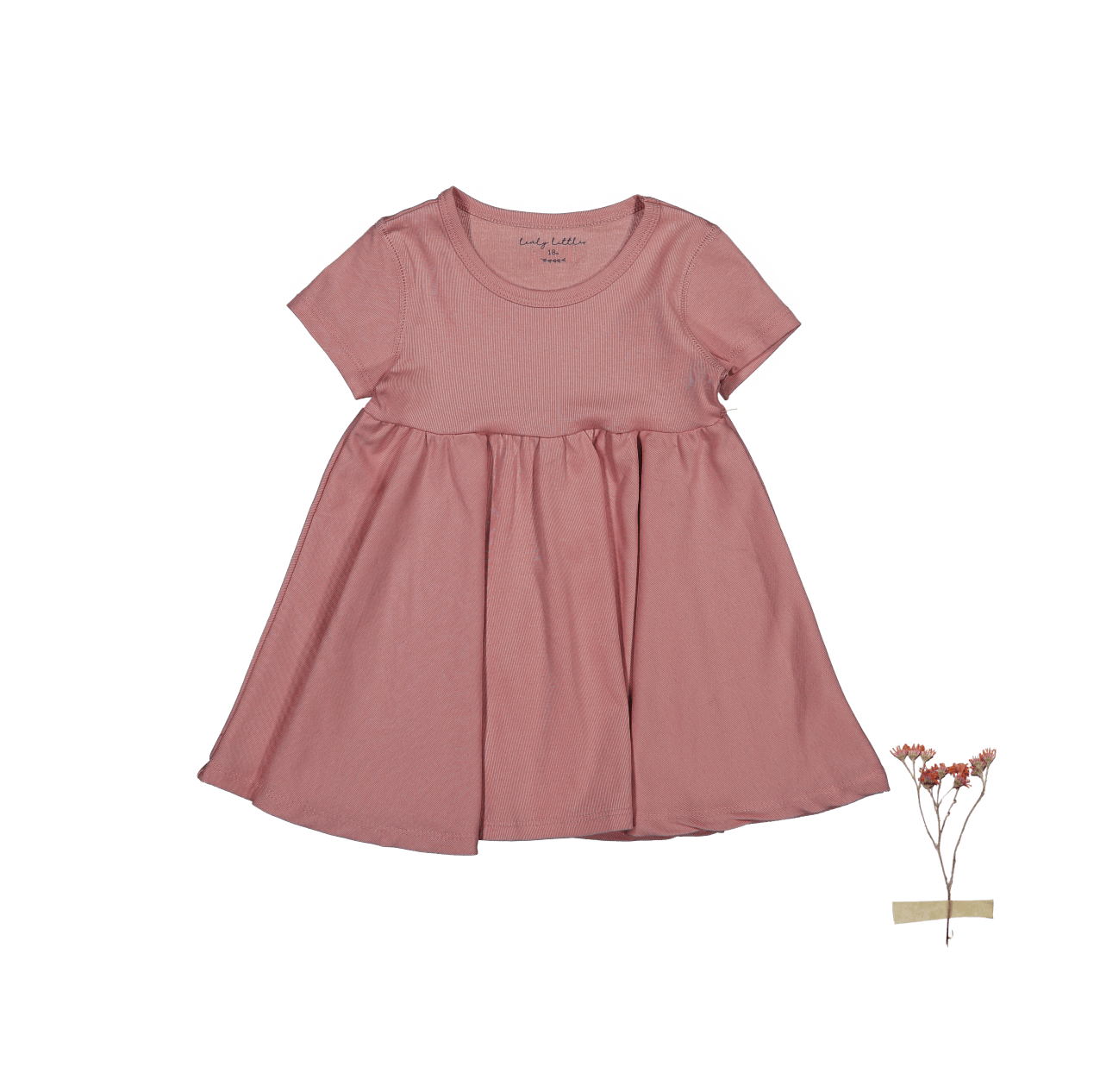 The Short Sleeve Dress - Rosewood Short Sleeve Dress Lovely Littles