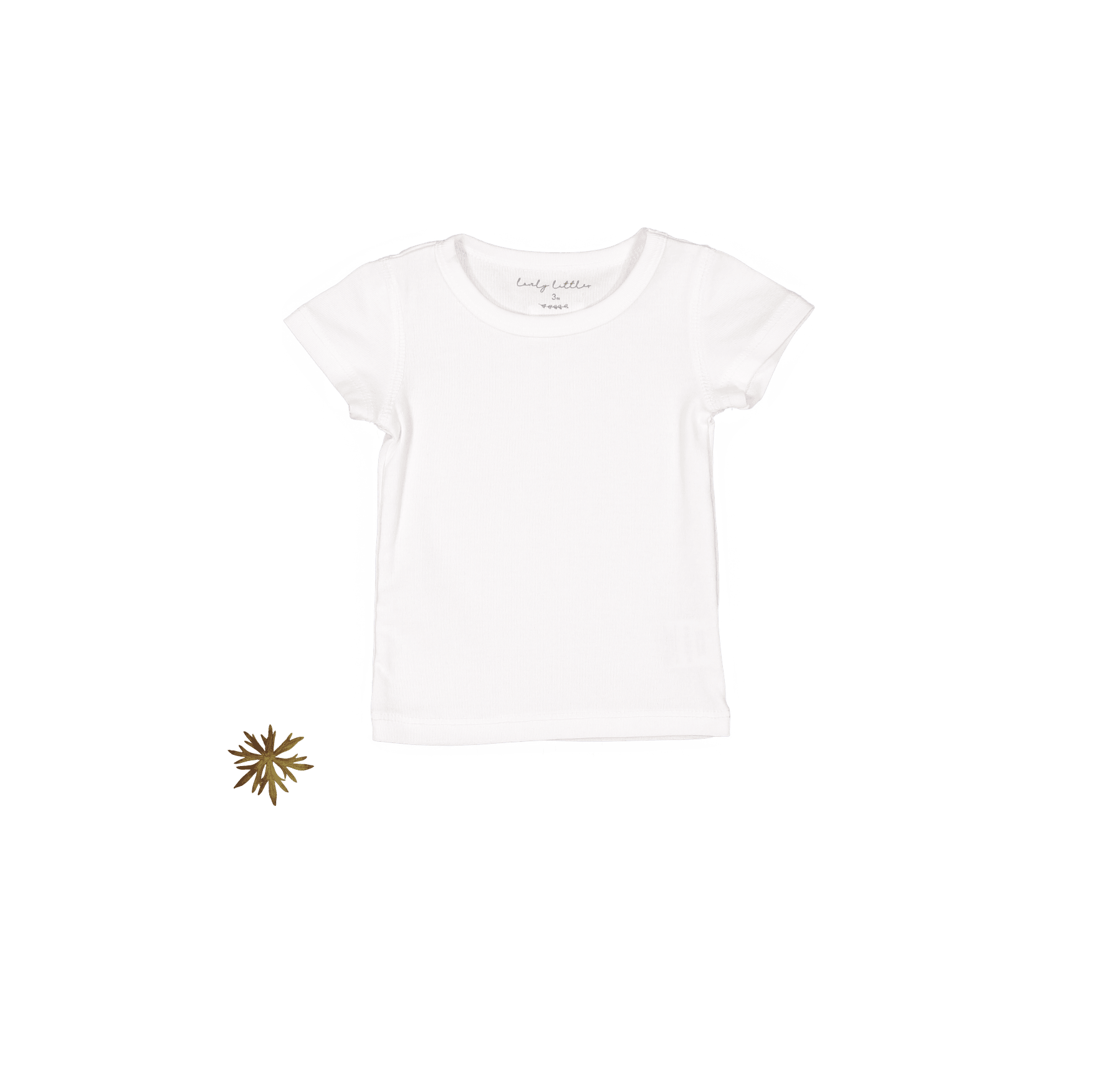 The Short Sleeve Tee - White Short Sleeve Tee Lovely Littles