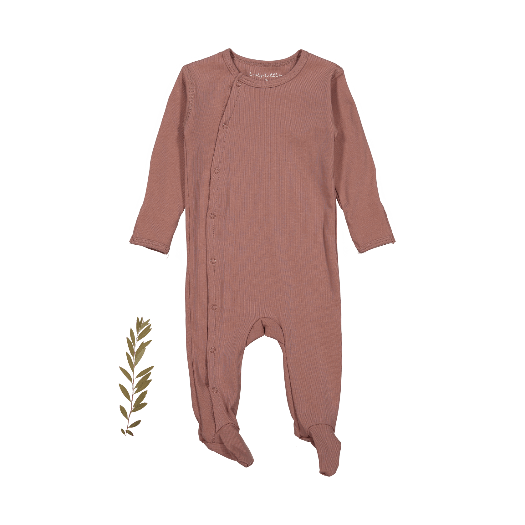 The Snap Romper - Rosewood Front Snap Romper Lovely Littles