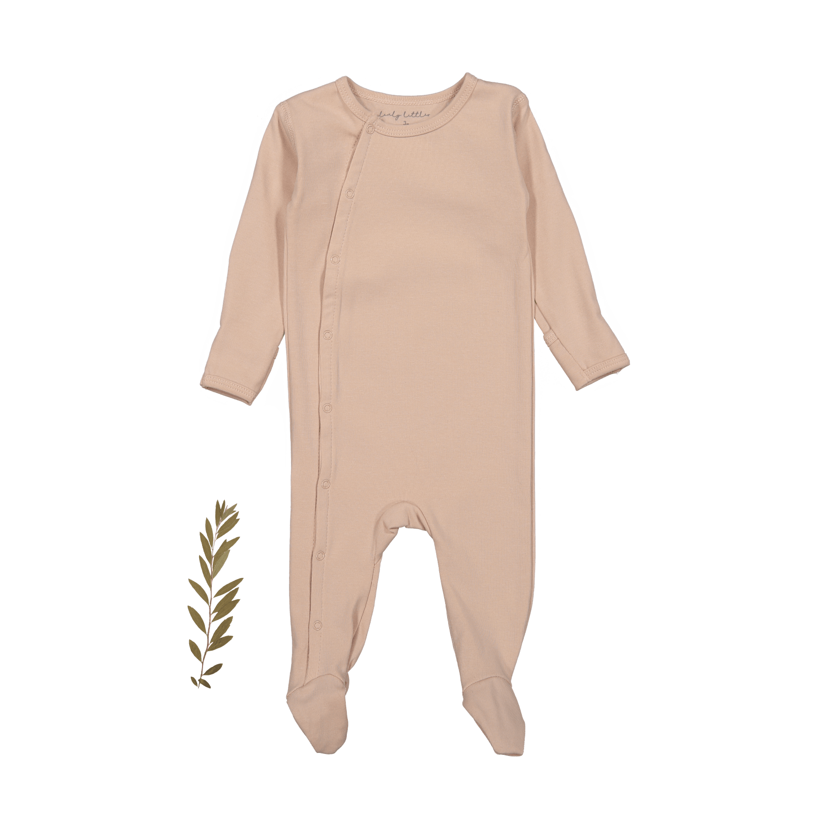 The Snap Romper - Blush Front Snap Romper Lovely Littles