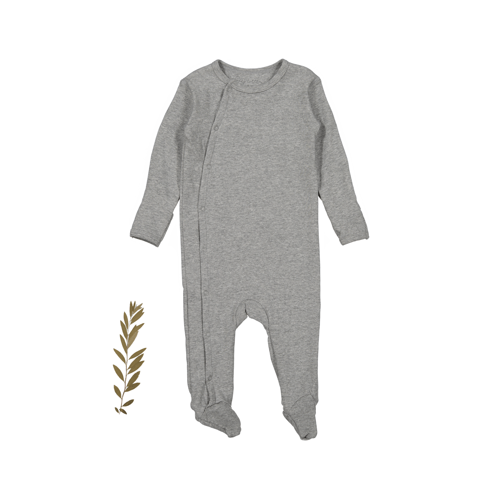 The Snap Romper - Heather Front Snap Romper Lovely Littles
