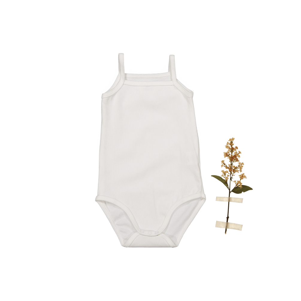 The Tank Onesie - White Tank Onesie Lovely Littles