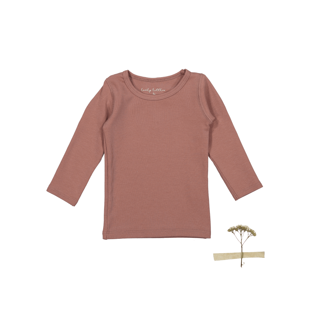 The Long Sleeve Tee - Rosewood Long Sleeve Tee Lovely Littles