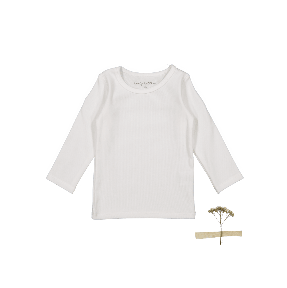 The Long Sleeve Tee - White Long Sleeve Tee Lovely Littles