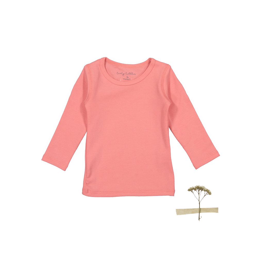 The Long Sleeve Tee - Coral Long Sleeve Tee Lovely Littles