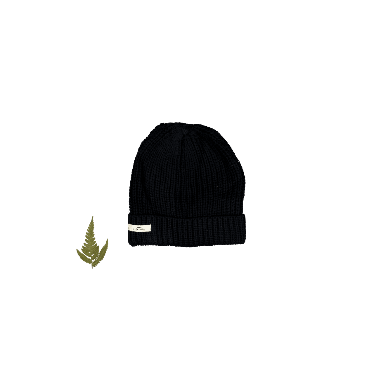 The Chunky Knit Hat - Black Knit Hat Lovely Littles
