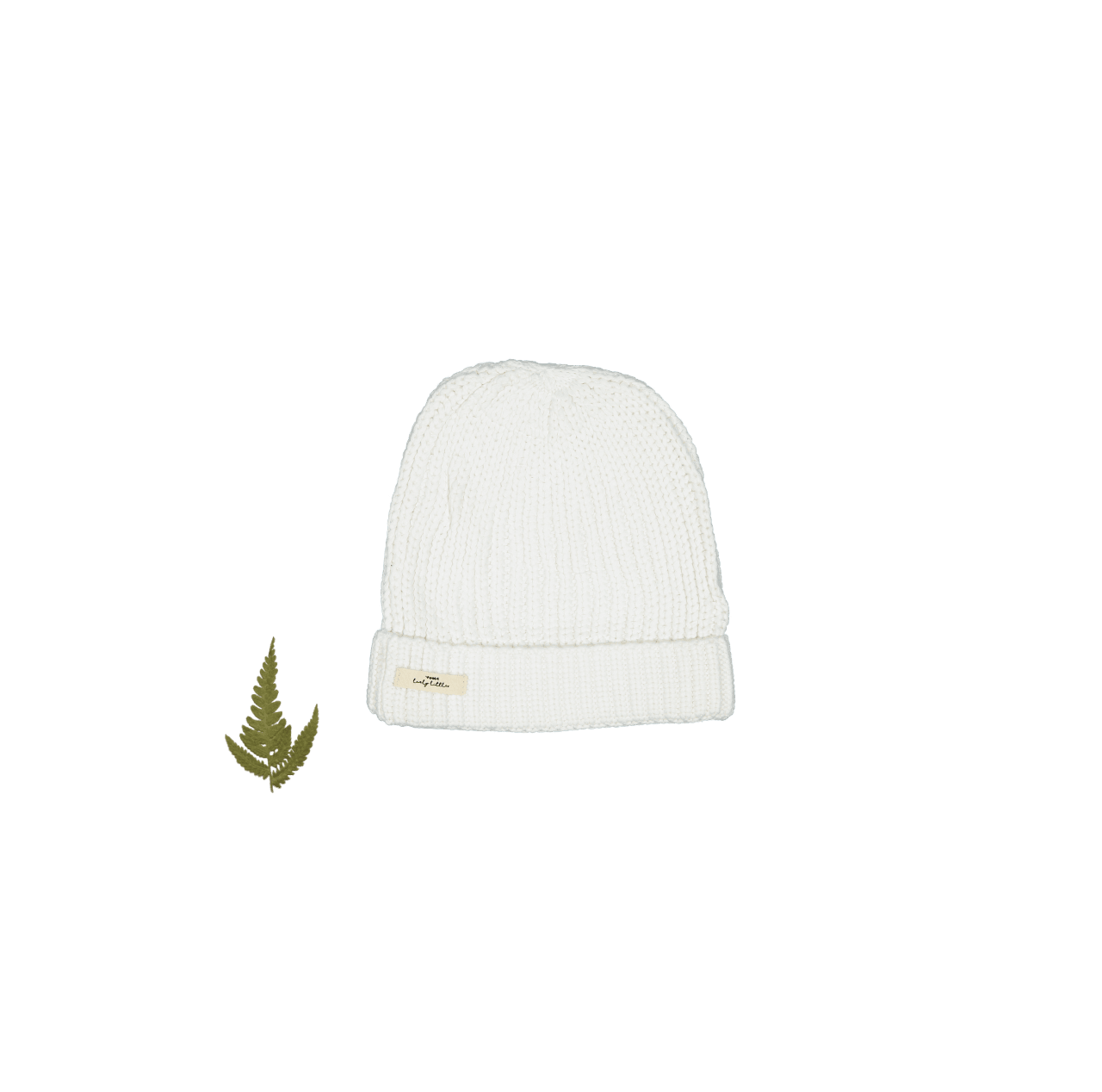 The Chunky Knit Hat - White Knit Hat Lovely Littles