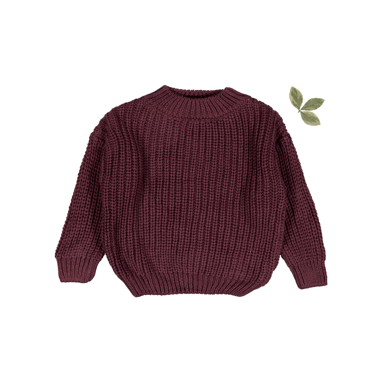 The Chunky Knit Sweater - Mulberry Knit Sweater Lovely Littles