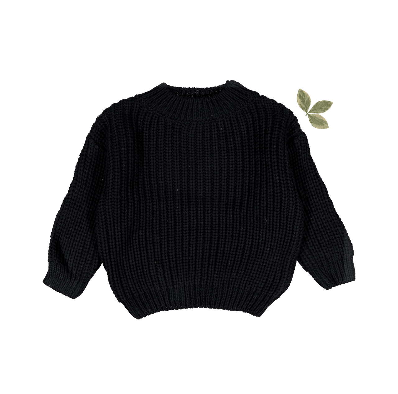 The Chunky Knit Sweater - Black Knit Sweater Lovely Littles