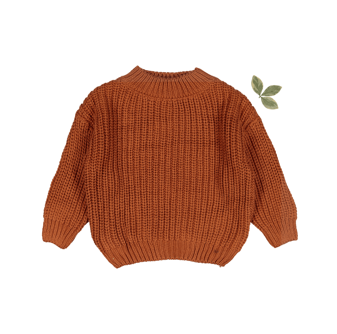 The Chunky Knit Sweater - Caramel Knit Sweater Lovely Littles