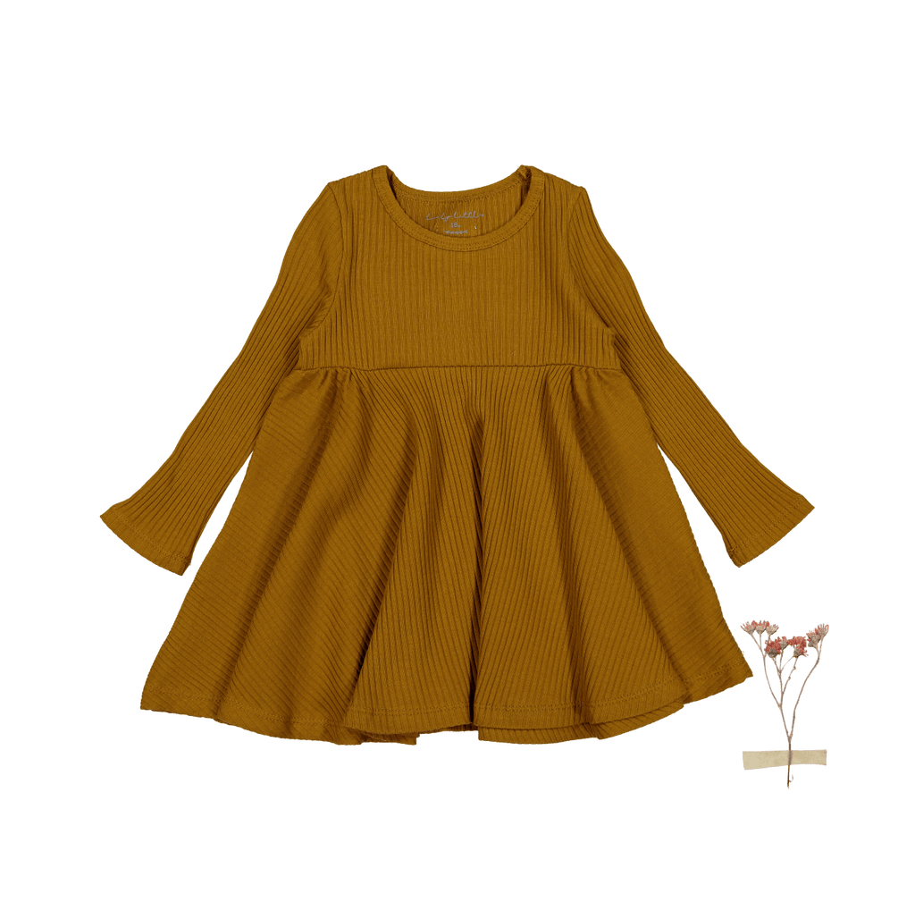 The Long Sleeve Dress - Cider Long Sleeve Dress Lovely Littles