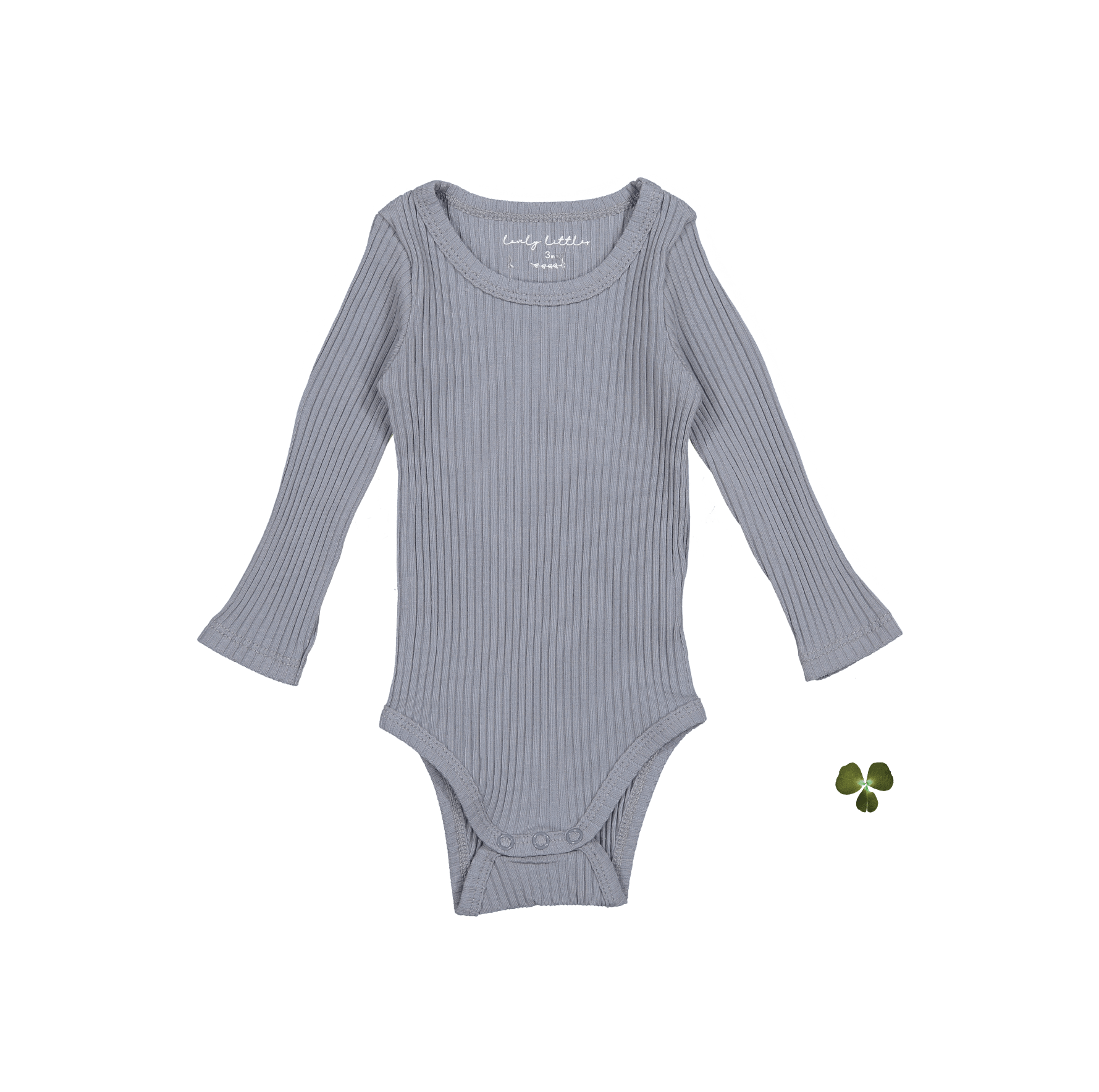 The Long Sleeve Onesie - Slate Long Sleeve Onesie Lovely Littles