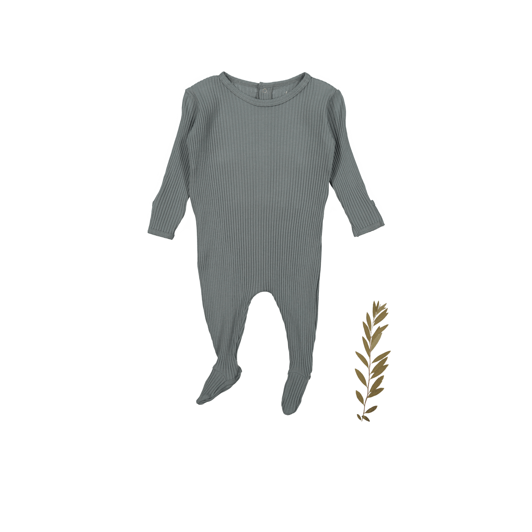 The Romper - Slate Back Snap Romper Lovely Littles