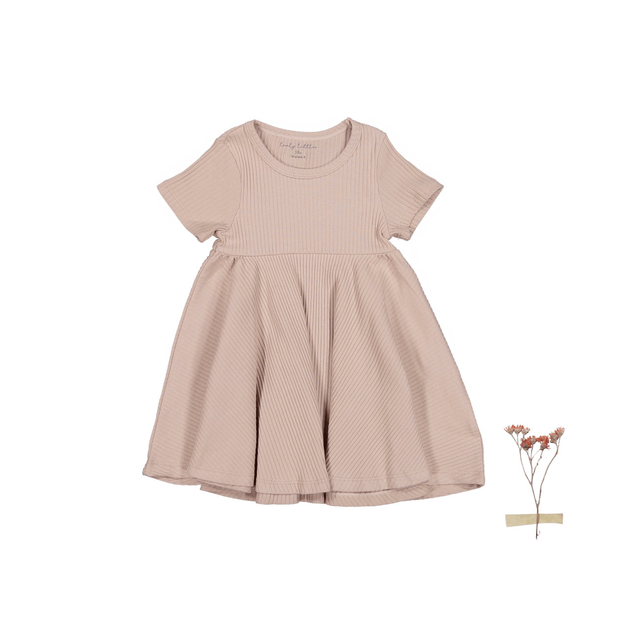 The Short Sleeve Dress - Mauve Short Sleeve Dress Lovely Littles