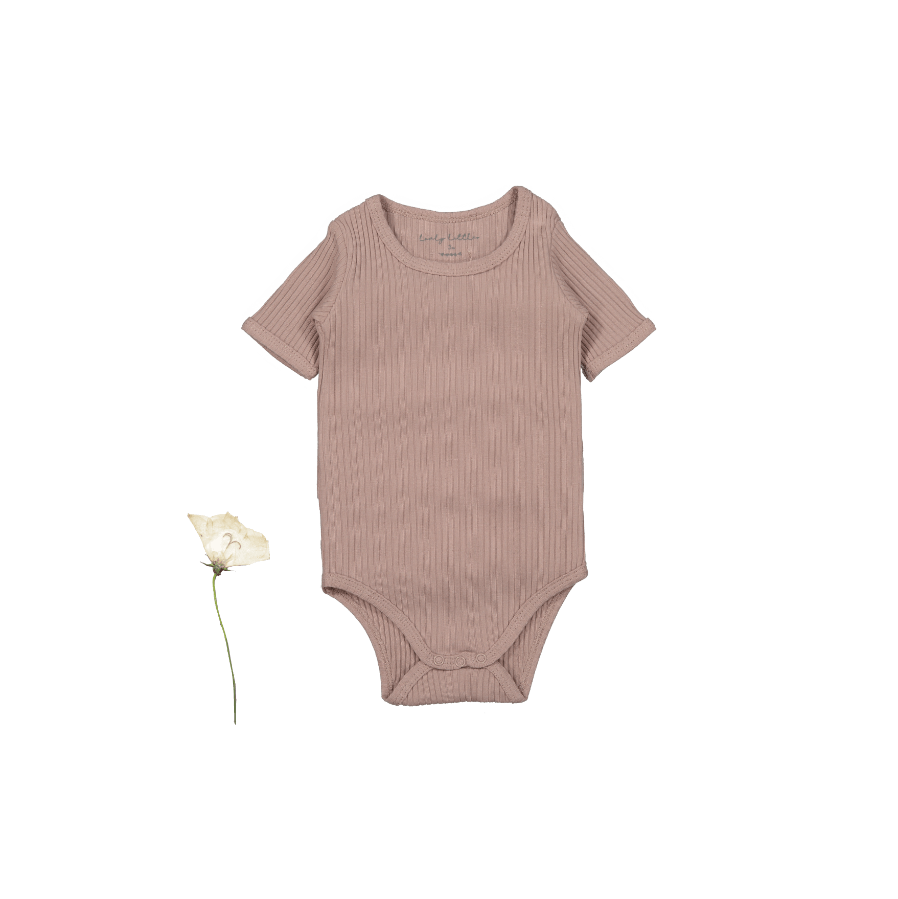 The Short Sleeve Onesie - Mauve Short Sleeve Onesie Lovely Littles