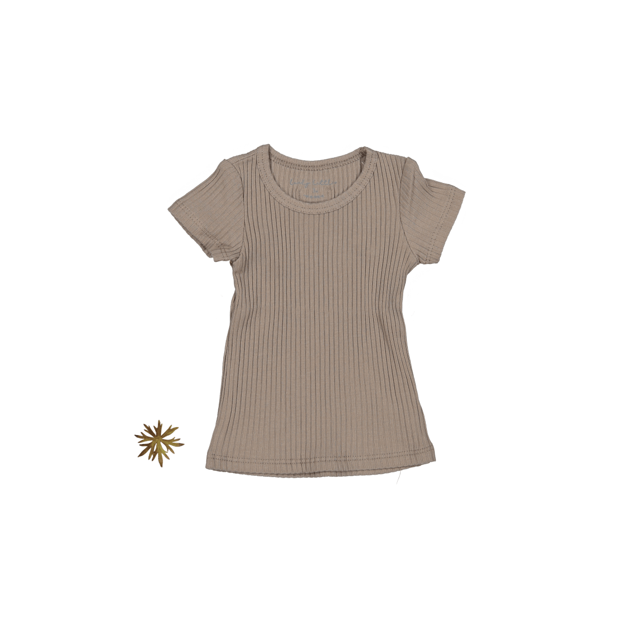 The Short Sleeve Tee - Taupe Short Sleeve Tee Lovely Littles