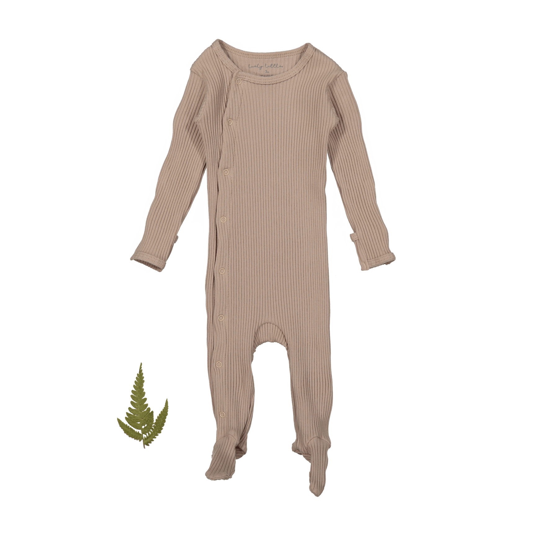 The Snap Romper - Mauve Front Snap Romper Lovely Littles