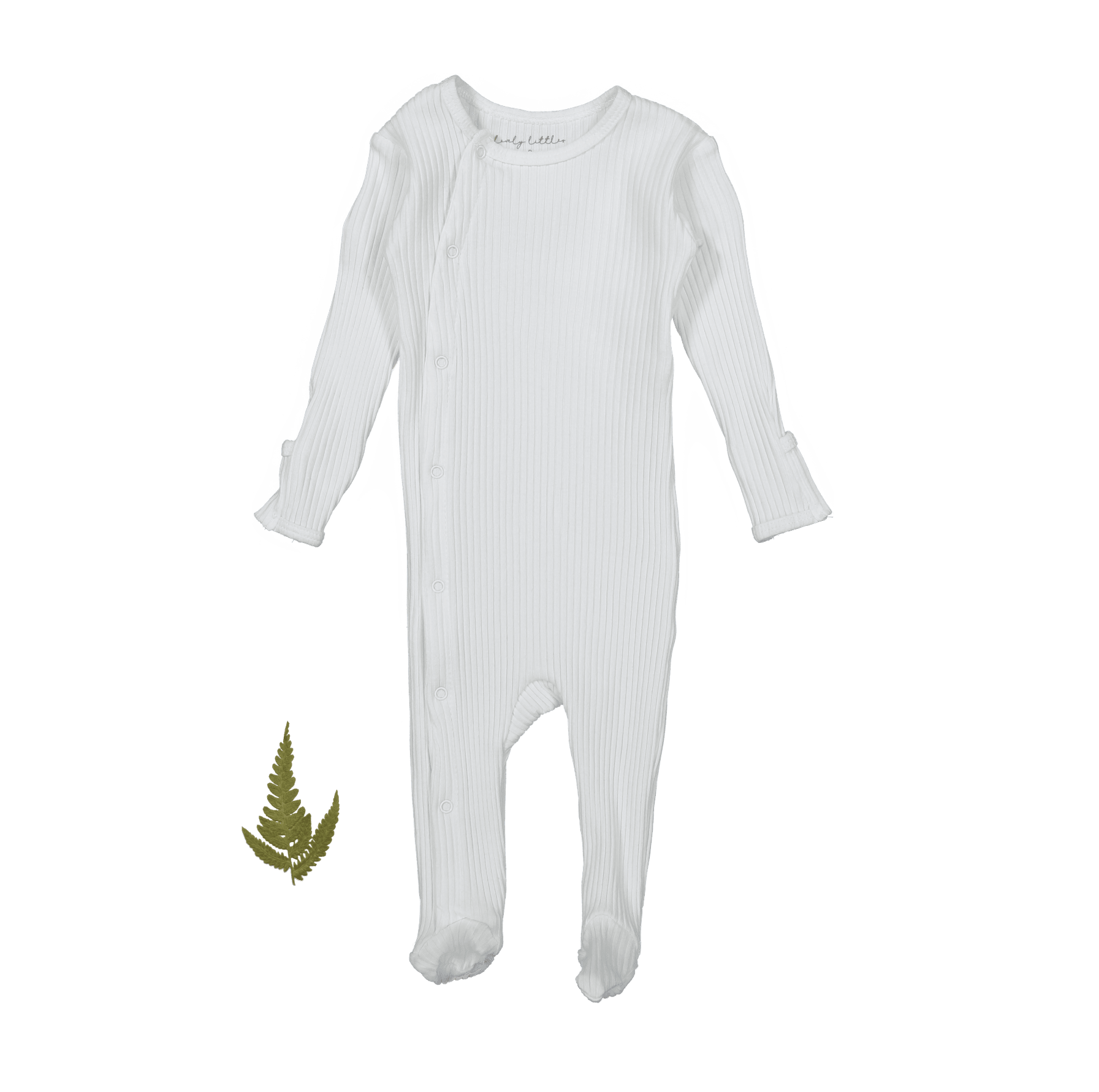 The Snap Romper - Bone Front Snap Romper Lovely Littles