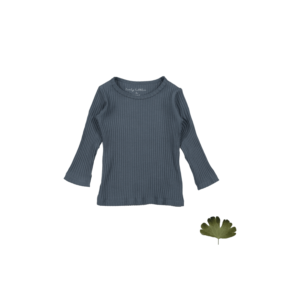 The Long Sleeve Tee - Midnight Ribbed Long Sleeve Tee Lovely Littles