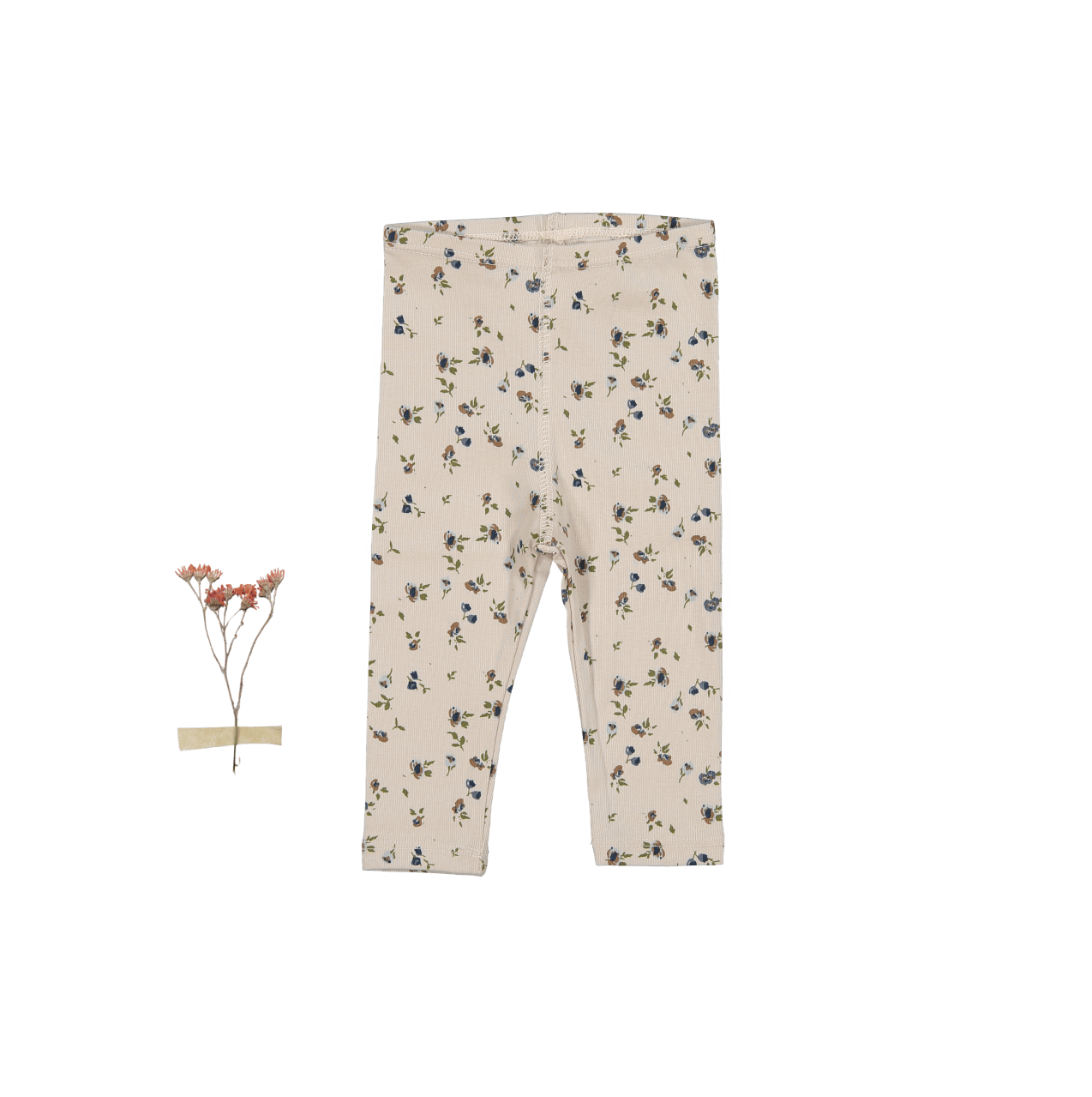 The Printed Legging - Floral Sand Leggings Lovely Littles