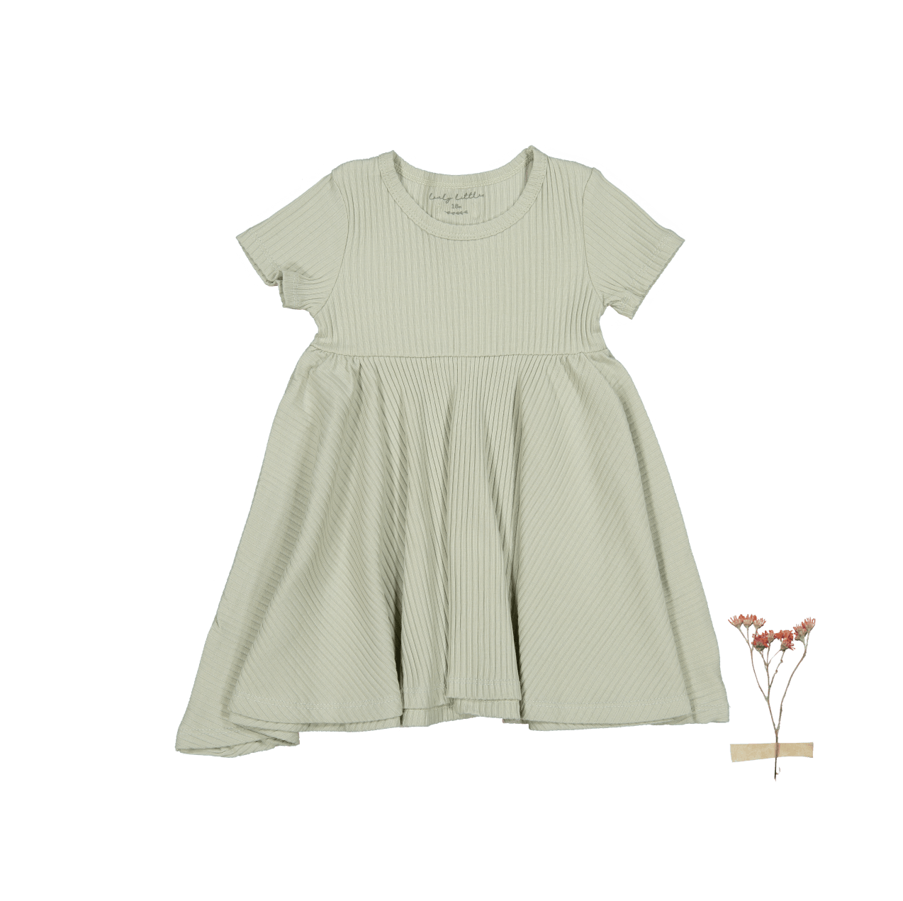 The Short Sleeve Dress - Mist Short Sleeve Dress Lovely Littles