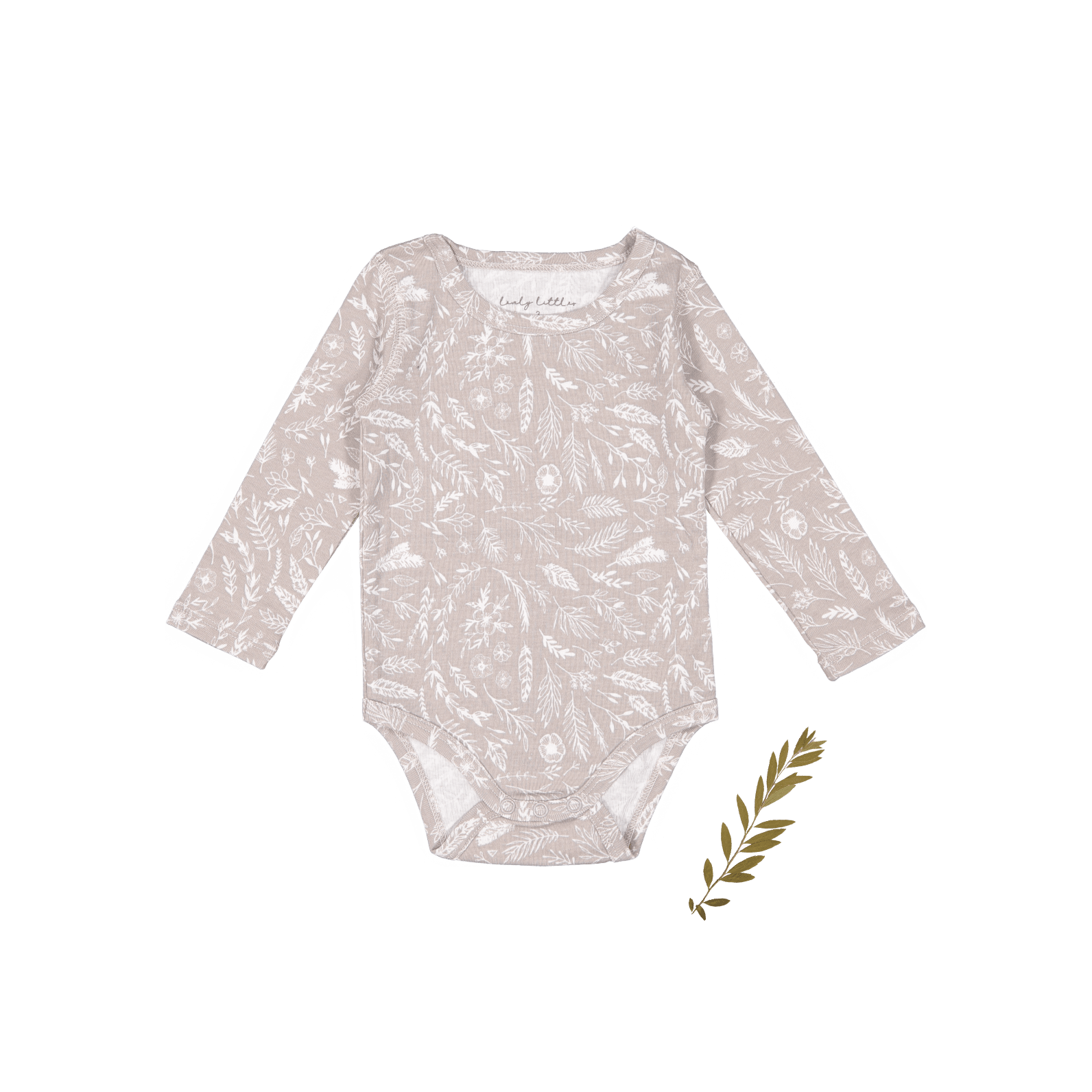 The Printed Long Sleeve Onesie - Signature Long Sleeve Onesie Lovely Littles