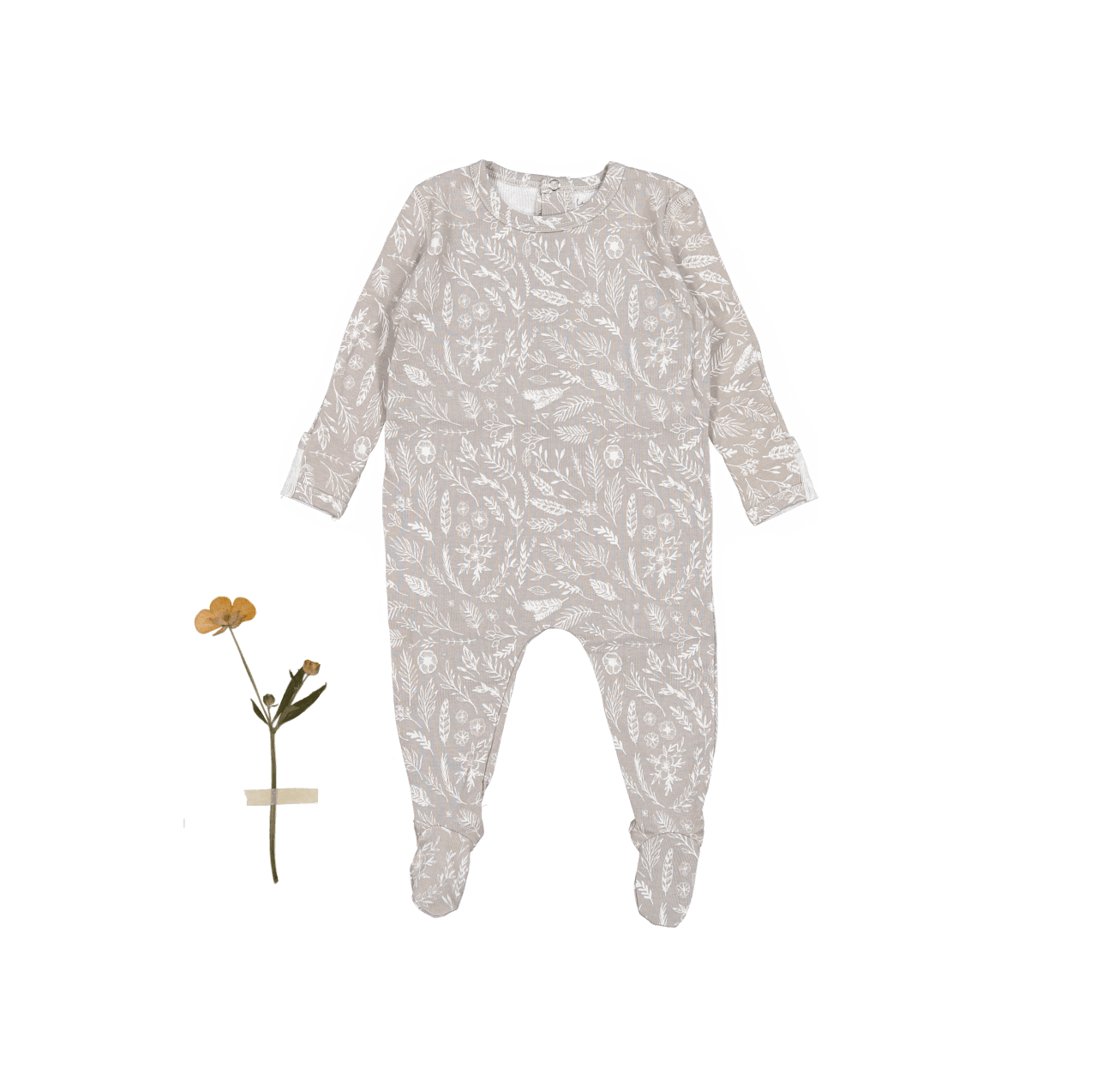 The Printed Romper - Signature Back Snap Romper Lovely Littles