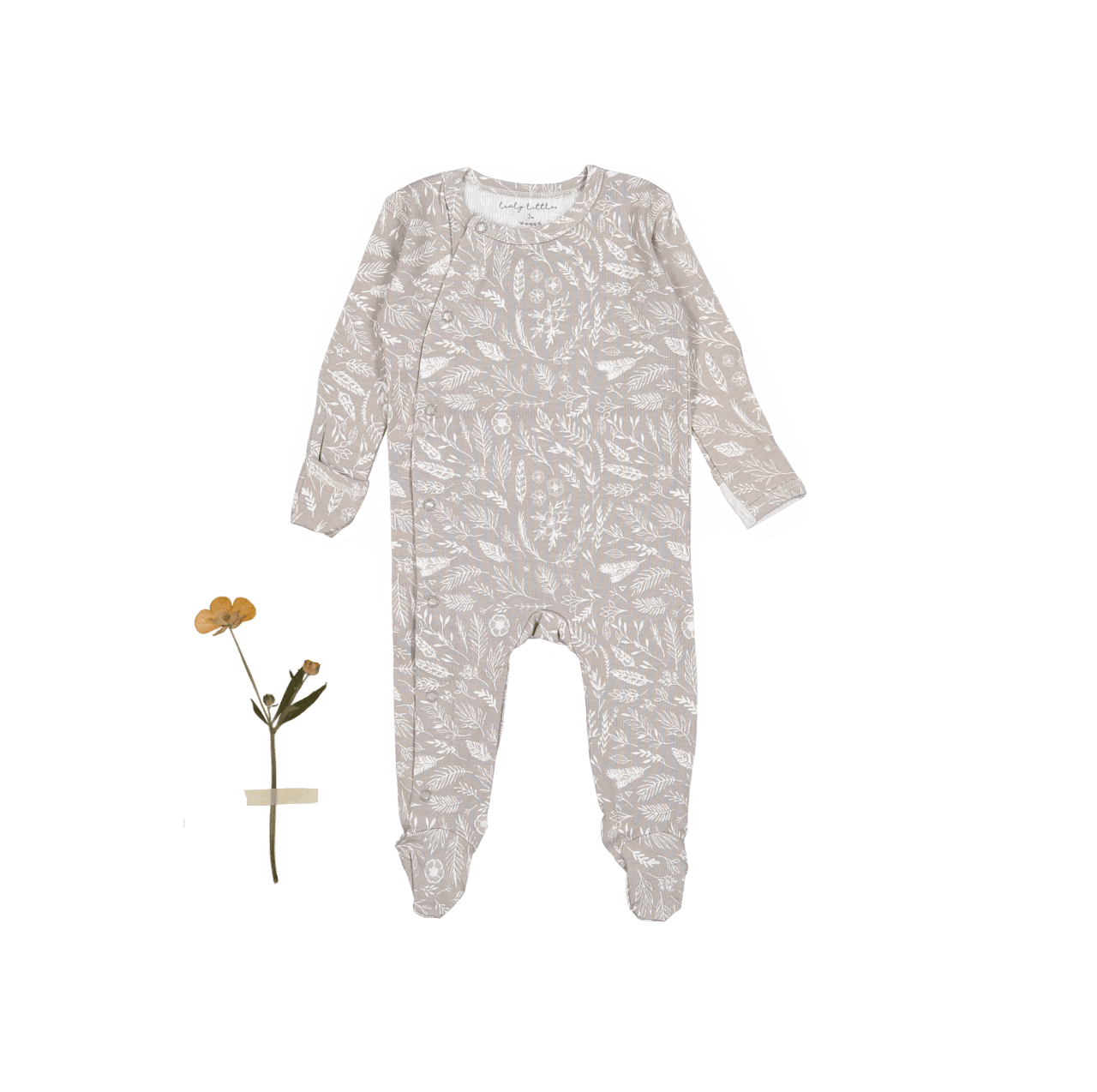 The Printed Snap Romper - Signature Front Snap Romper Lovely Littles