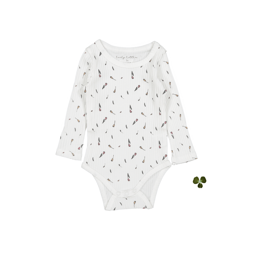 The Printed Long Sleeve Onesie - Tulip Long Sleeve Onesie Lovely Littles