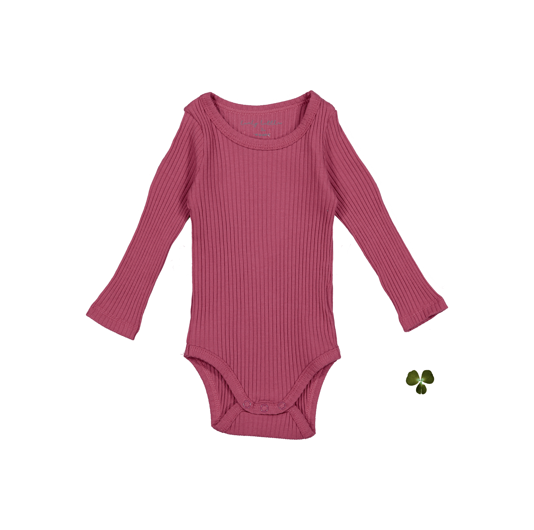 The Long Sleeve Onesie - Raspberry Long Sleeve Onesie Lovely Littles