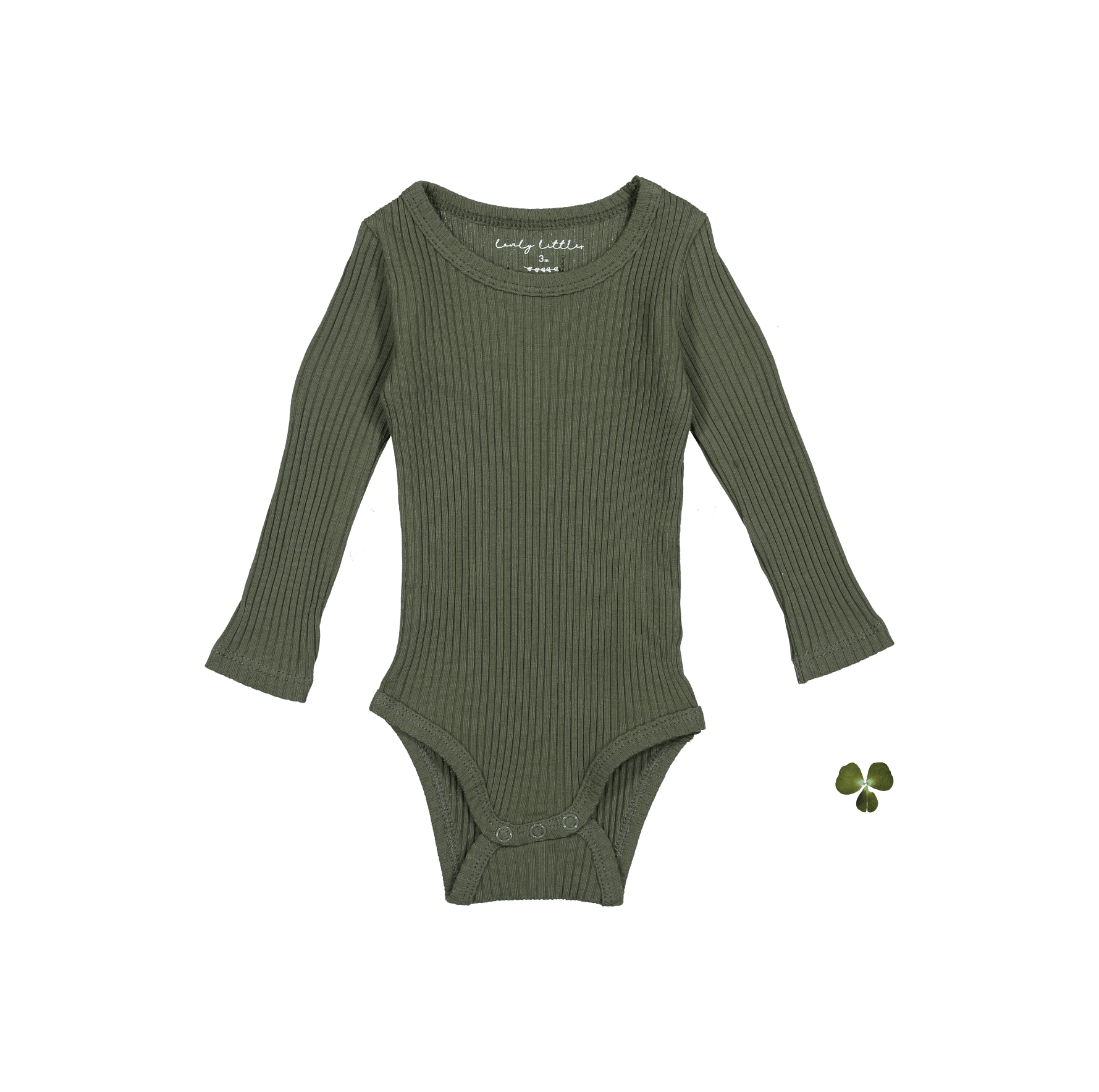 The Long Sleeve Onesie - Moss Long Sleeve Onesie Lovely Littles