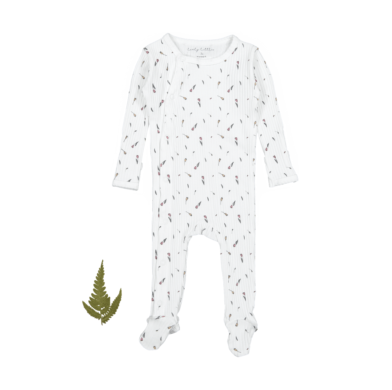 The Printed Snap Romper - Tulip Back Snap Romper Lovely Littles