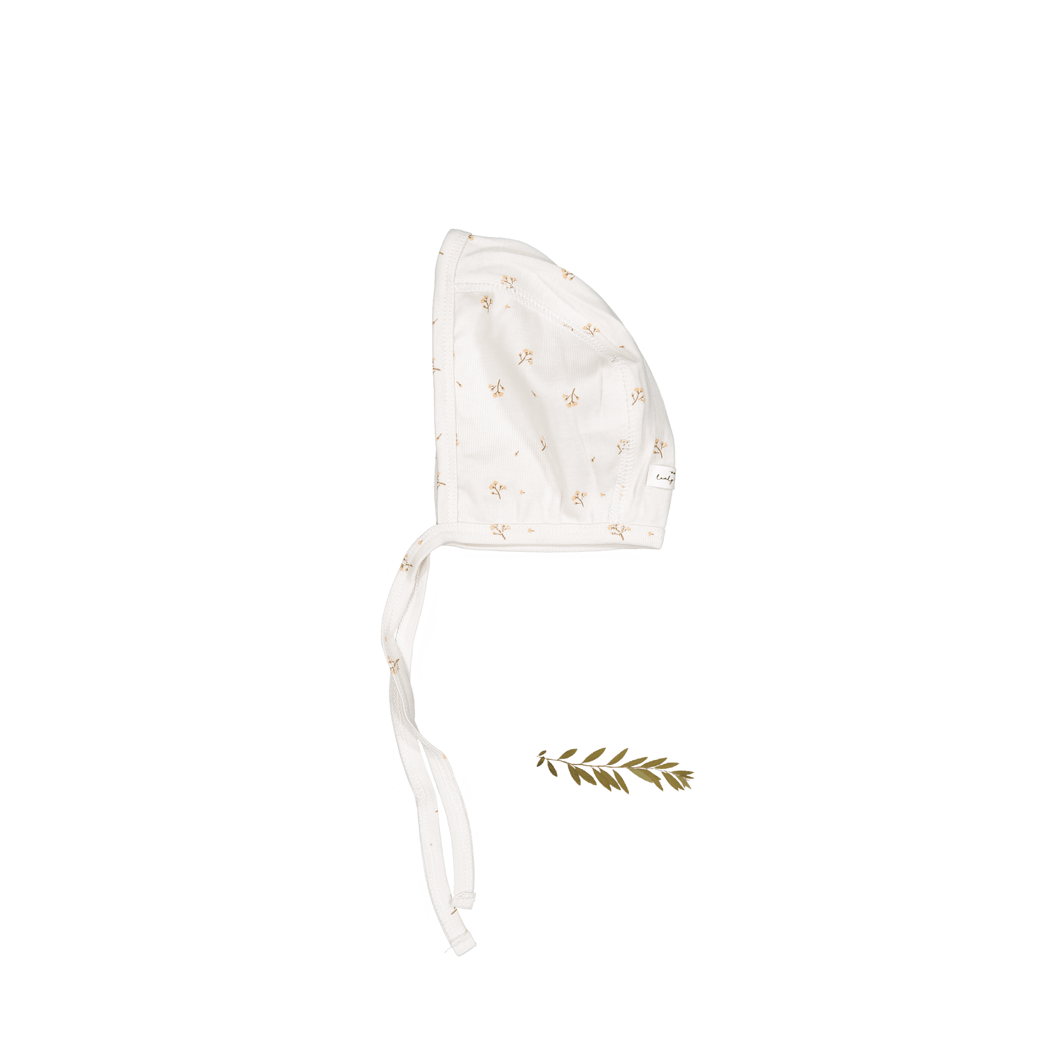 The Printed Bonnet - Tan Blossom Bonnet Lovely Littles